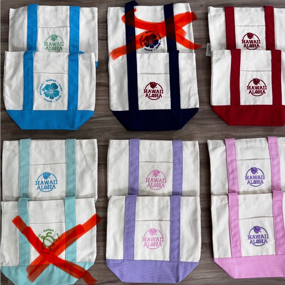 Hawaii Trader Joe-like Canvas Tote Bag -many options